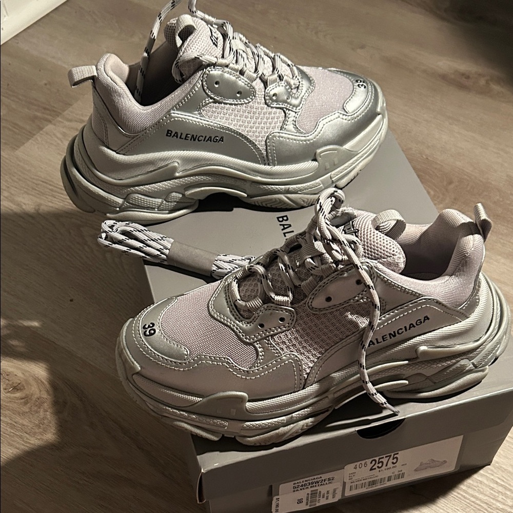 Balenciaga Light Gray Chunky Sneakers